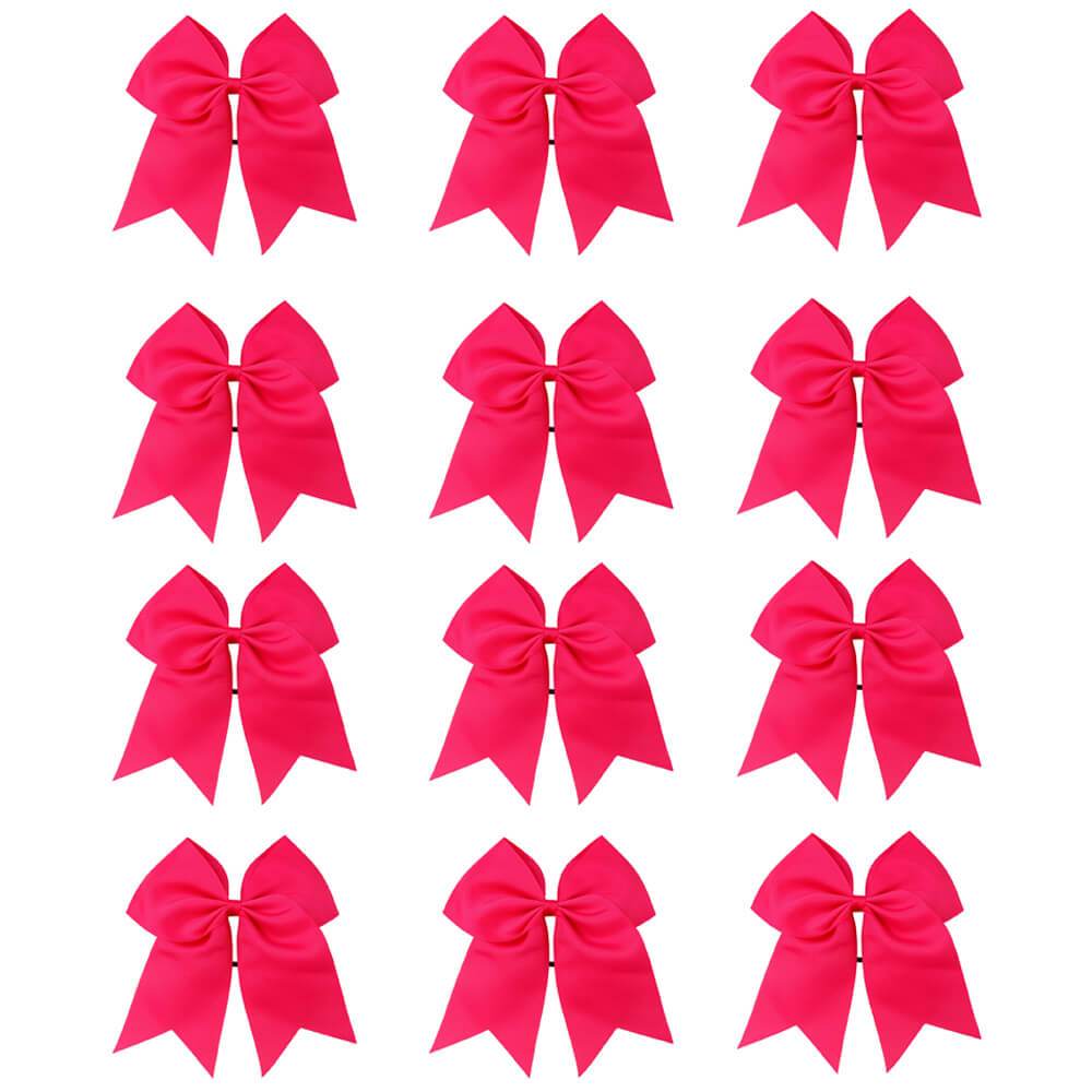 Bling Pink Patchwork Ribbon Cheer Bows  Cheer Bows for Girls –  cnhairaccessories