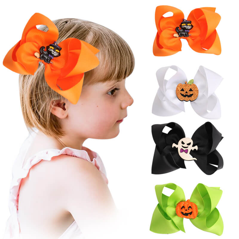 Halloween theme hair offers bows