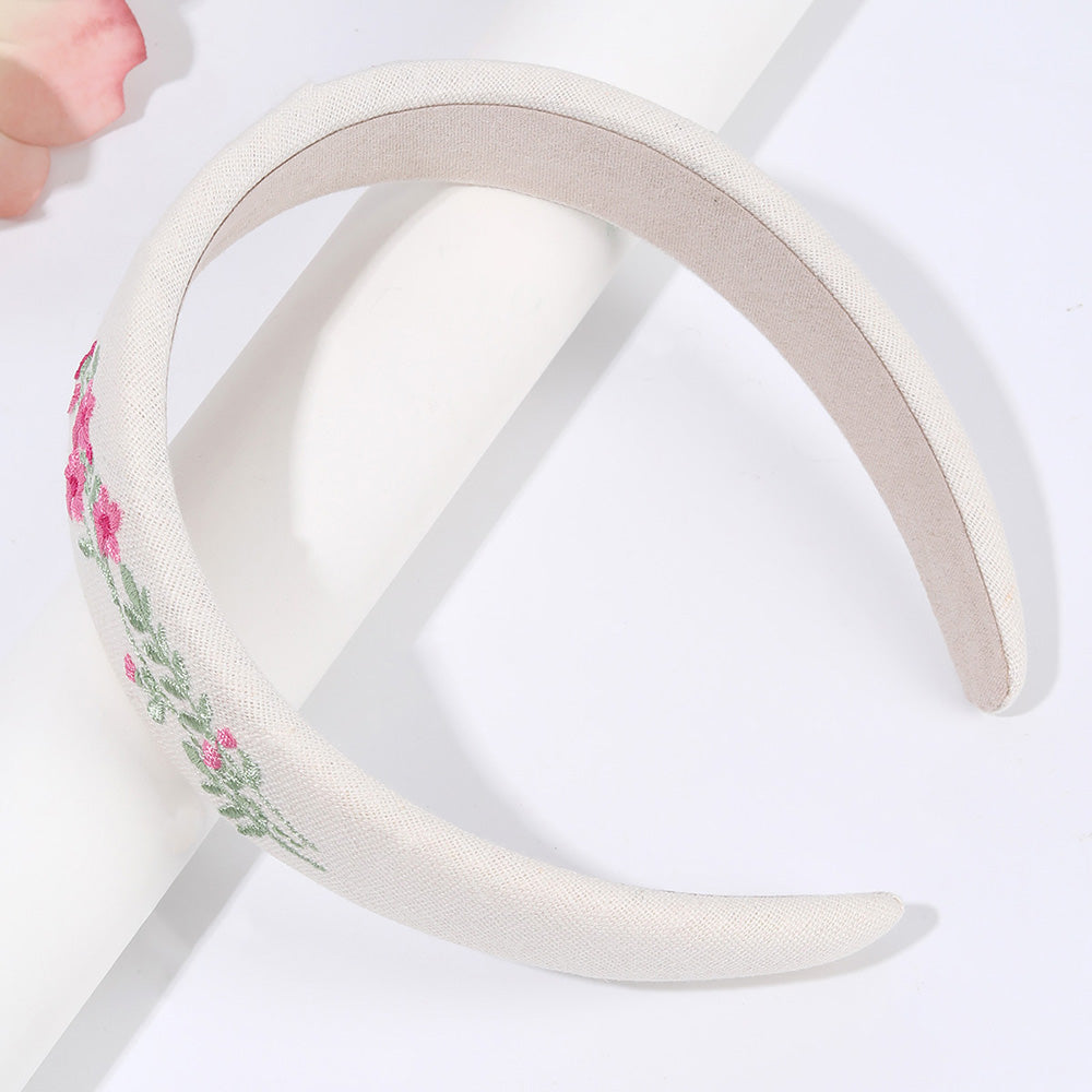 1pc Embroidery Flower Headband for Women