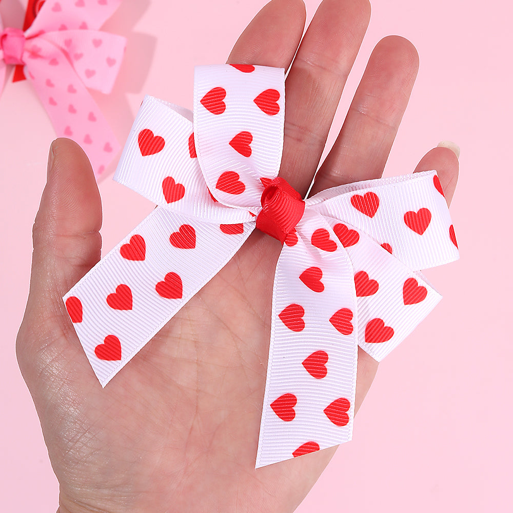 2Pcs XOXO Valentine's day Hair Bow Clip