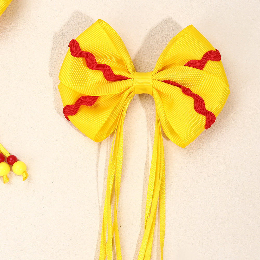 2pcs Sports Softball Hair Bows for Girls