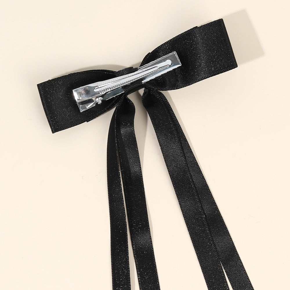 2Pcs Black Hair bow Clips