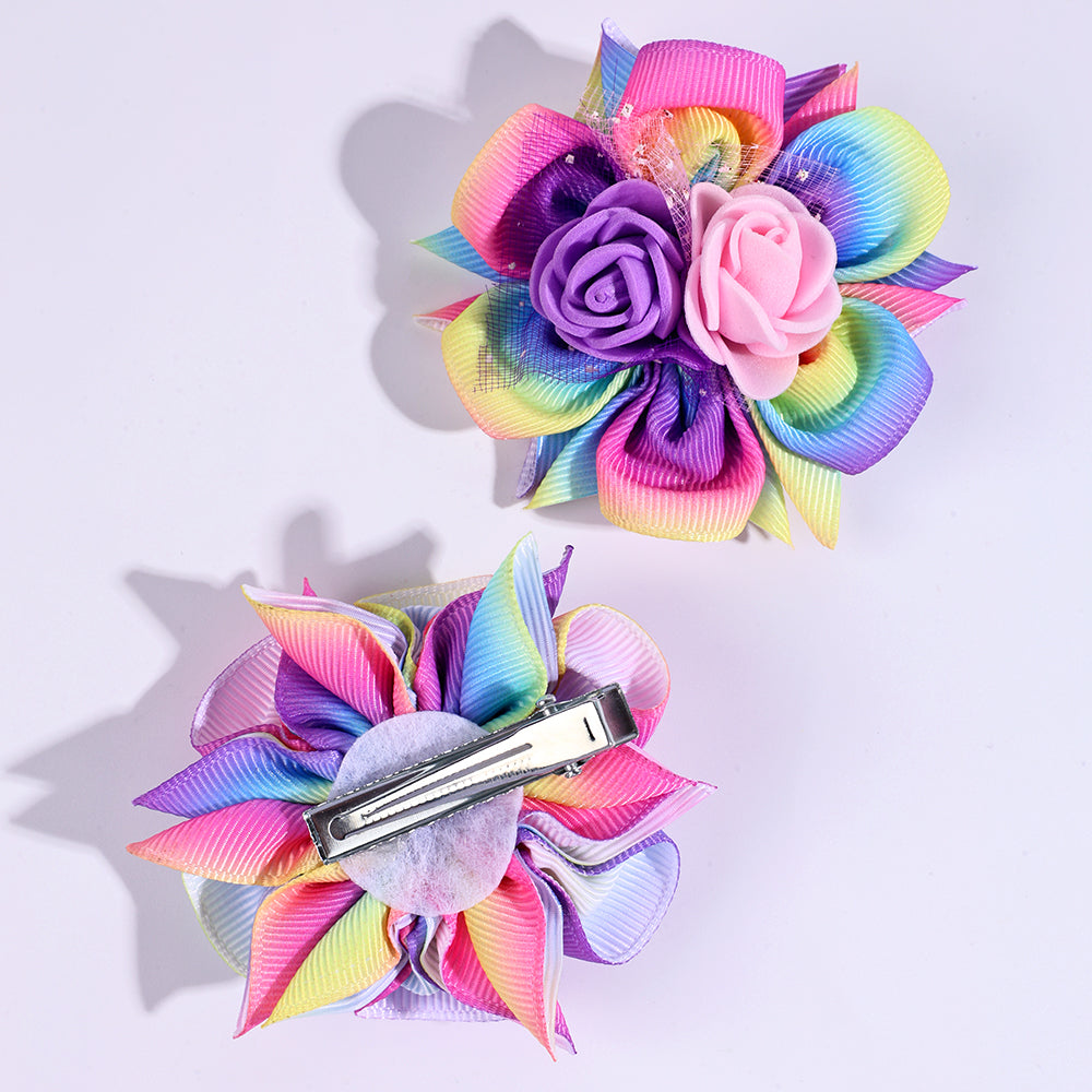 20Pair Flower Hair Clips Handmade Hair Accessories