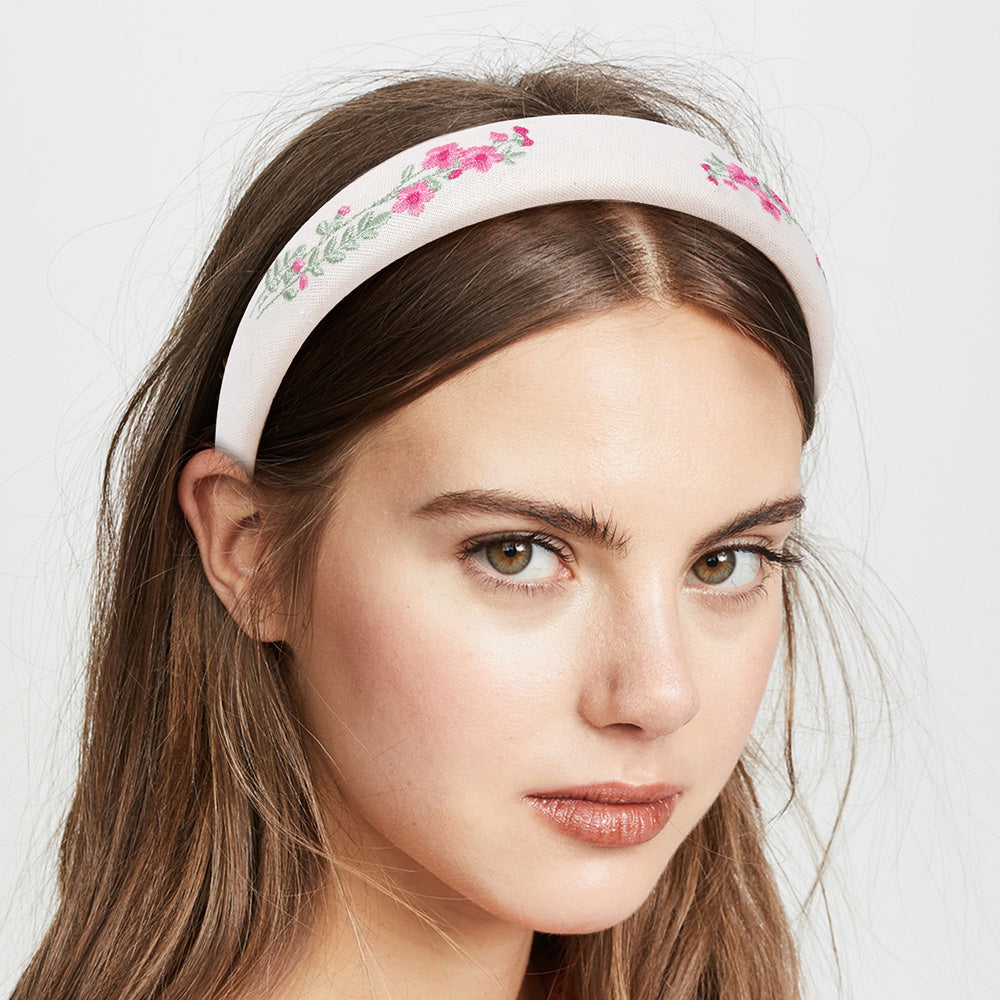 1pc Embroidery Flower Headband for Women