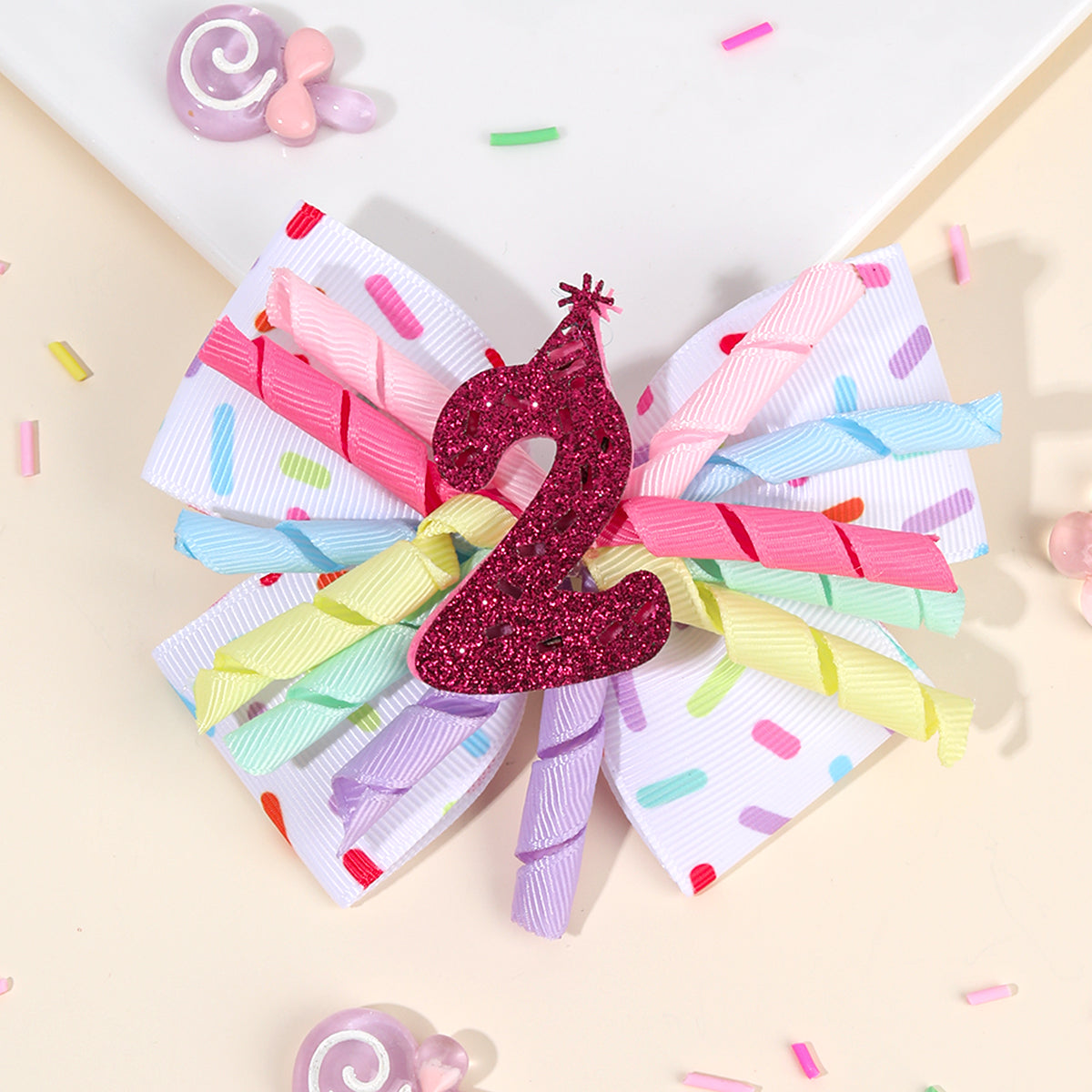 1pc Happy Birthday Hair Bows Clips