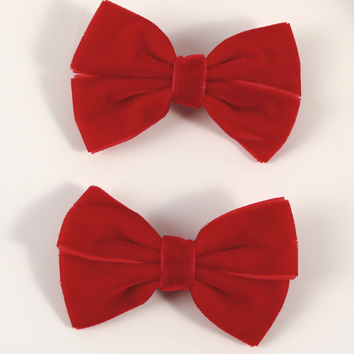 20pairs Velvet Hair Bow Clips for Girls