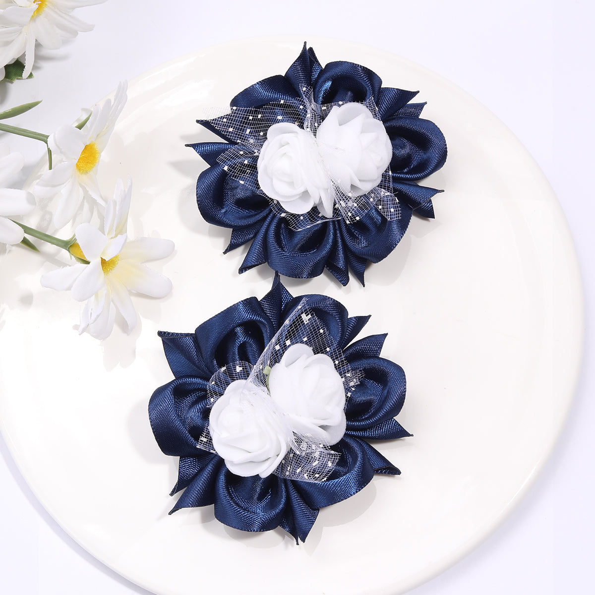 20Pair Flower Hair Clips Handmade Hair Accessories