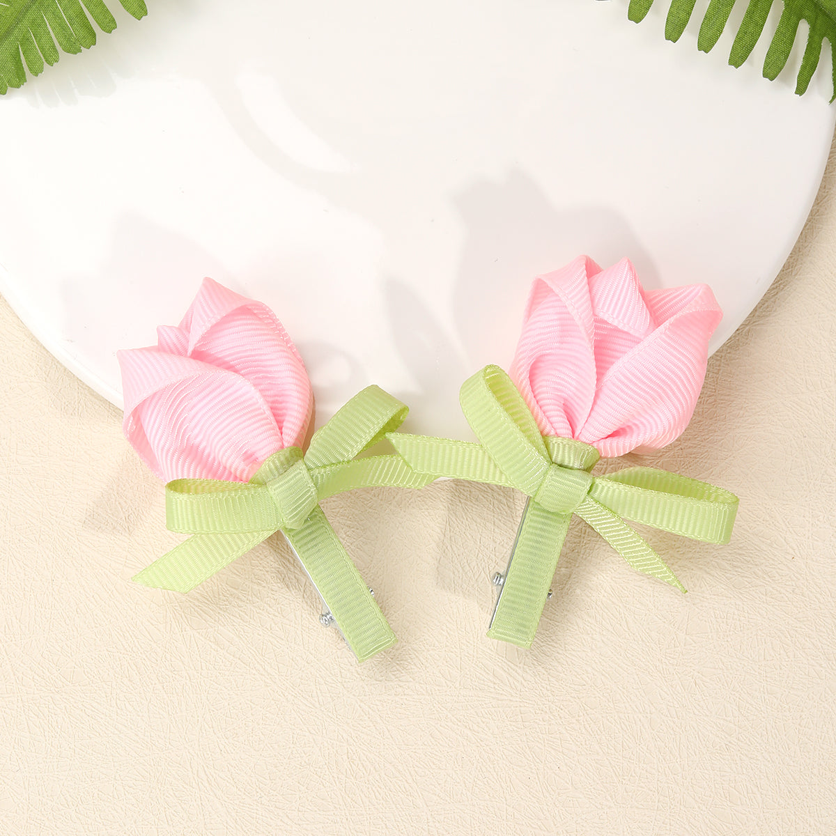 20Pairs Handmede Flower Hair Clips for kids