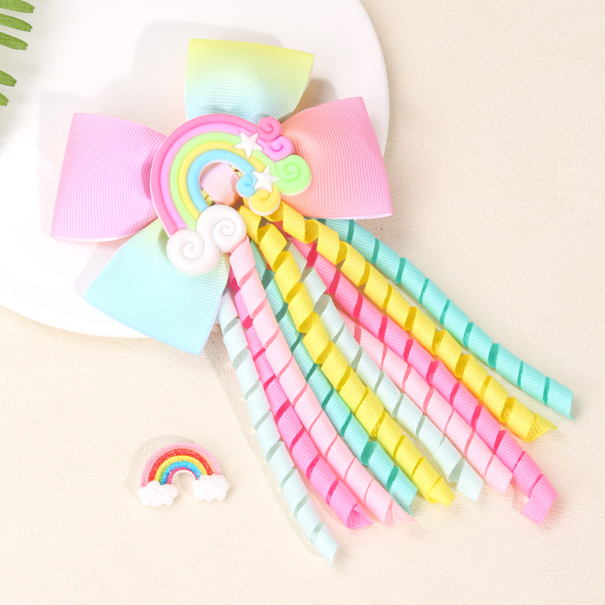 20Pcs Curly Hair Bow Clips for Girls