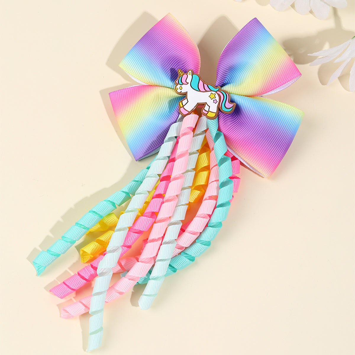 20Pcs Curly Hair Bow Clips for Girls