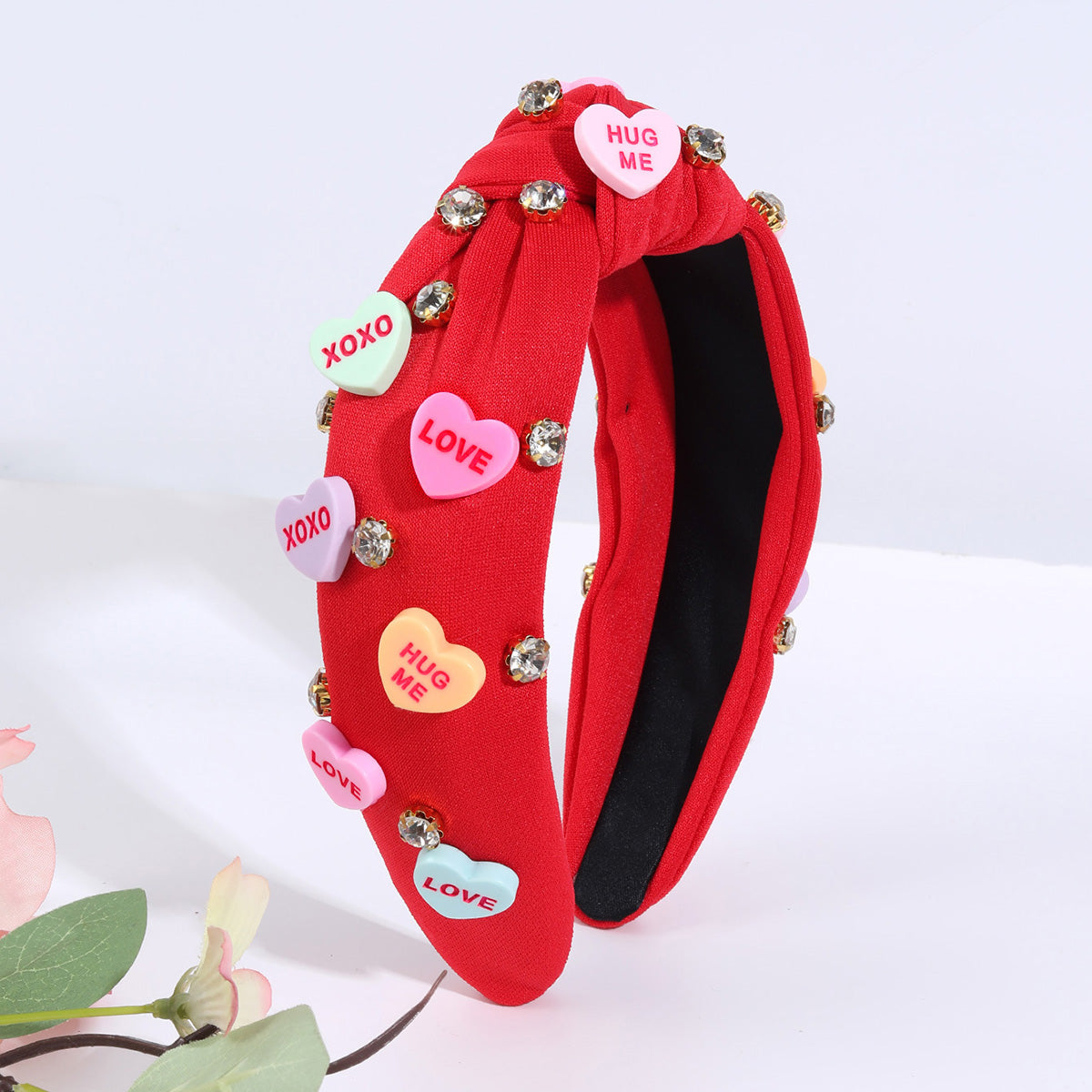 1Pc Valentine's Day Rhinestone Headband for Women