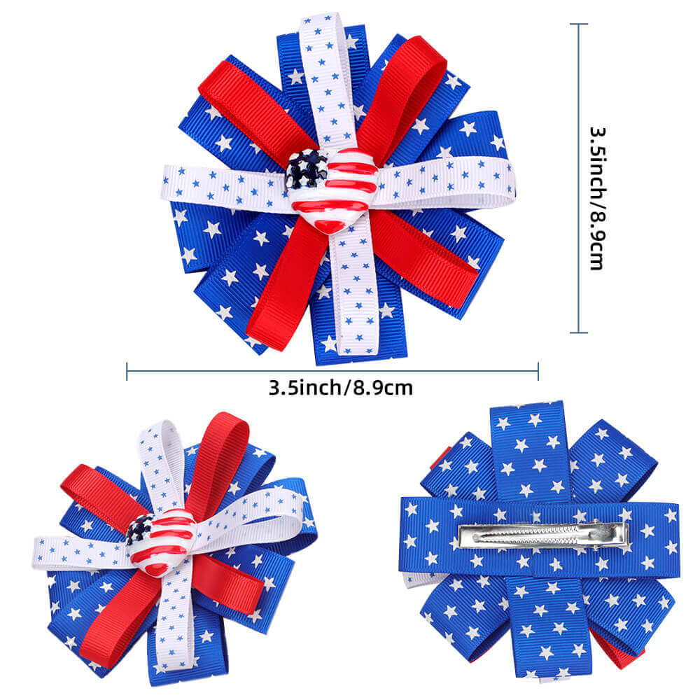 4th of July Hair Bows