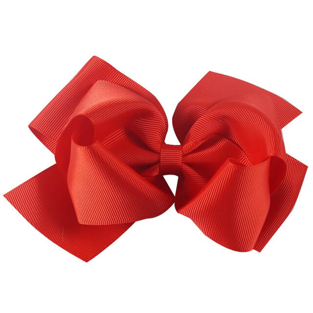 6'' Double Layers Solid Hair Bows | Dancing Girls Hair Clips ...