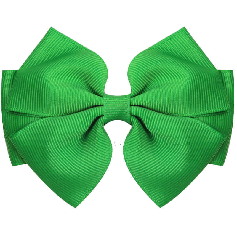 Dark Green and Red 3 Inch Hair Bow – PoppyBows