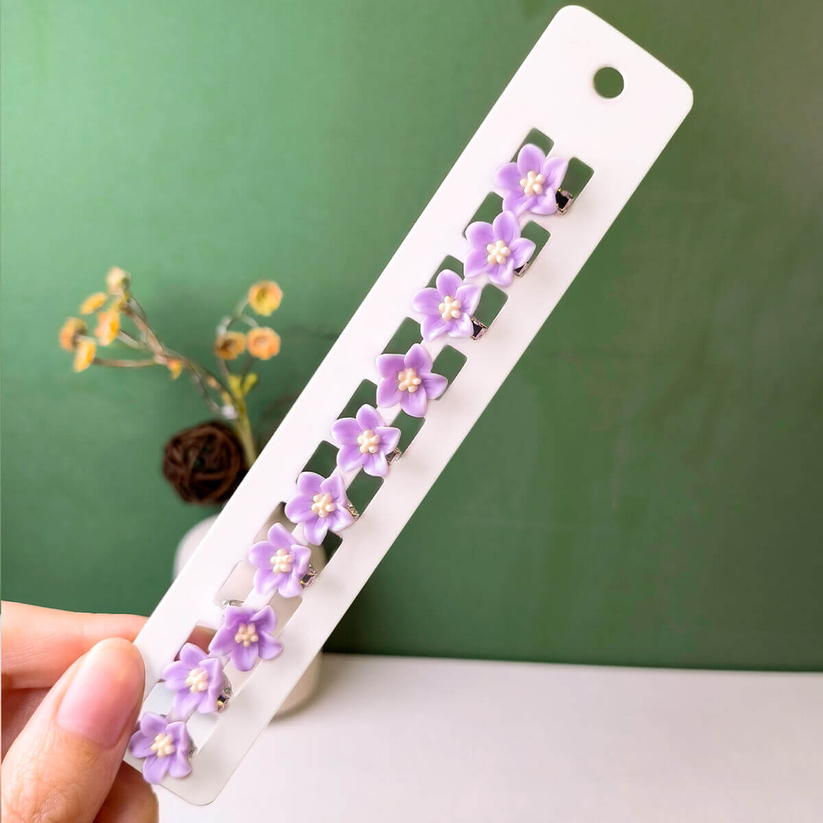 10PCS Flower Girl Hair Clips