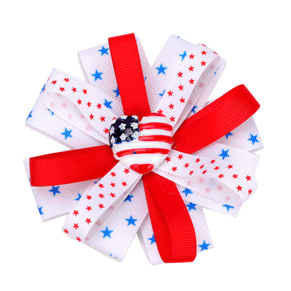 4th of July Stars Hair Bows