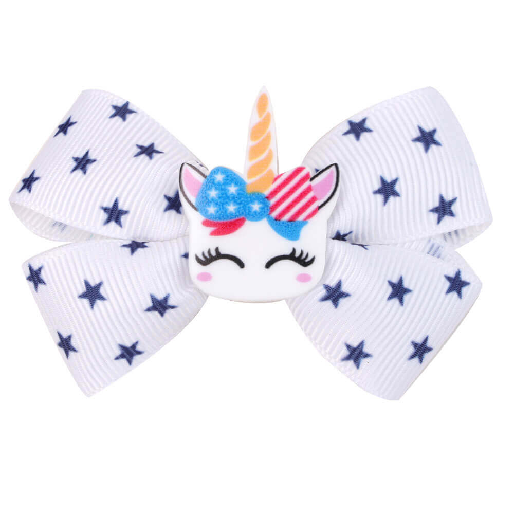 Girl Unicorn Hair Bows